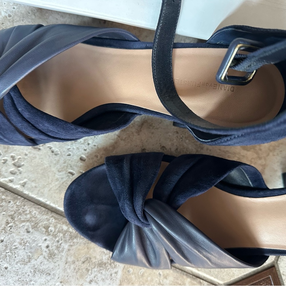 Diane von Furstenberg Navy Blue Women's Sandals